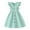Z01A Light Green, variant on ERkkoi Girls Summer Dress Elegant Cap Sleeve Striped Cute Dresses For Girls Casual V Neck Flowy Mini Dress Brick Red 7-8 Years