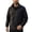 Black, variant on Full Zip Jacket for Mens Solid Color Long Sleeve Band Collar Outerwear Jackets Windbreaker Coat with Pockets