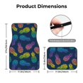 thumbnail image 5 of Zufioo Retro Bright Pineapple Print Car Floor Mats Four-piece Set, Car Interior Accessories - Corrosion-resistant, Non-Slip, Suitable for Cars, Trucks, Vans, 5 of 7