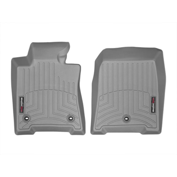 WeatherTech Custom Fit FloorLiners compatible with 2009-2014 Acura TL - 1st Row (Driver & Passenger), Grey