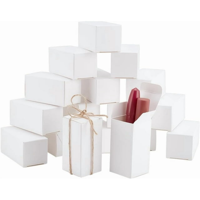 30 cajas de regalo blancas, pequeñas cajas de papel, mini cajas de cartón con tapa, cajas de regalo, cajas Kraft, cajas para dulces, cajas para envolver regalos.