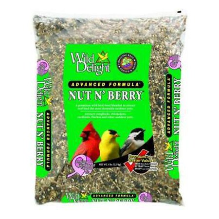 Wild Delight Nut N Berry Assorted Species Wild Bird Food Sunflower Kernels 5 lb.