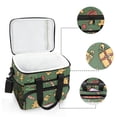 thumbnail image 6 of FORMRS Insulated Cooler Bag 24 Cans Capacity Soft Leakproof Lunch Box with Side Pockets, Yellow Christmas Gingerbread, 6 of 7