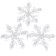 thumbnail image 2 of Snowflake String Decoration, Christmas Tree Pendant, Holiday Snowflake, Festive Home Decor, LED Icicle Lights, Metal Frame, Clear Glass Bulbs, For Bedroom, Office, Dormitory, 2 of 9