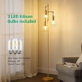 thumbnail image 4 of Dimmable Farmhouse Floor Lamp Industrial Standing Lamp for Living Room LED Edison Bulbs Included Corner Rustic Tall Tree Reading Lamps Home Decor for Bedroom Office, 4 of 7