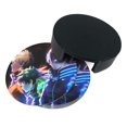 thumbnail image 3 of Characters My Hero Academia Round Coaster Set Of 6 Tabletop Protection Mats Leather Drink Cup Coasters Kitchen Coffee Decor, 3 of 8