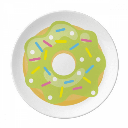 

Green Dessert Sweet Food Plate Decorative Porcelain Salver Tableware Dinner Dish