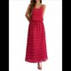 thumbnail image 1 of Conjunto de 2 Piezas para Mujer, Estilo Casual, con Falda Larga y Tirantes para Salir A la Playa. Rojo S, 1 of 7