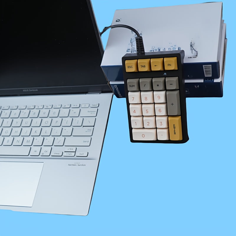 Mechanical Numeric Keypad Blue Switch mini Wired Keyboard Computer Numpad Laptop PC Accounting business workers Number