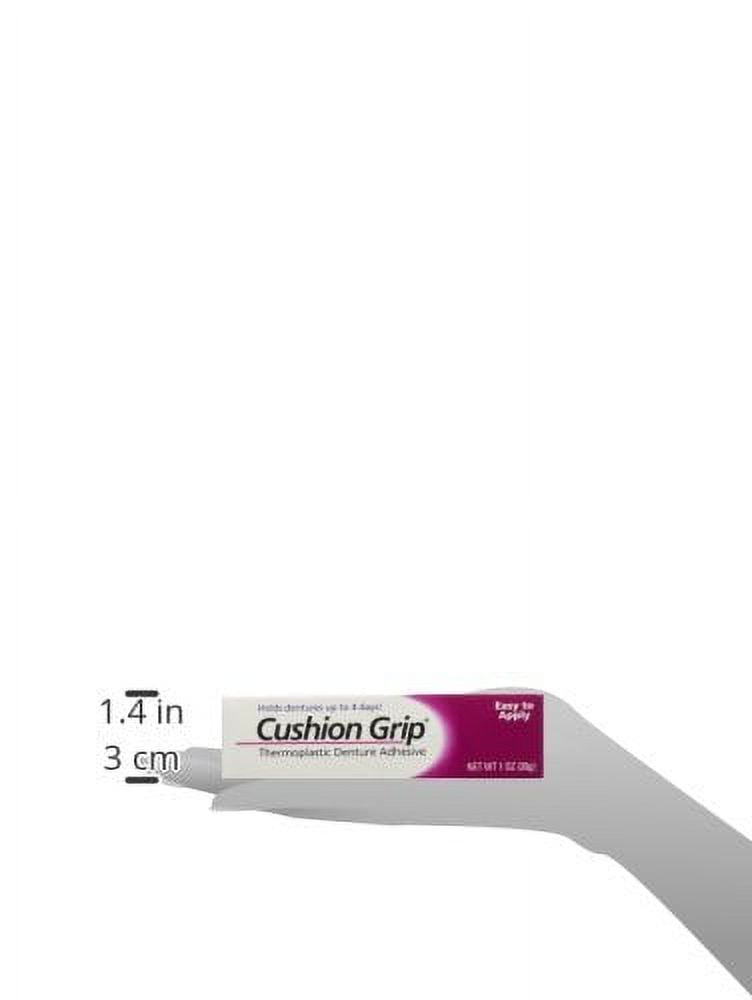 Cushion Grip Thermoplastic Denture Adhesive, 1 oz (Pack of 2) Refit