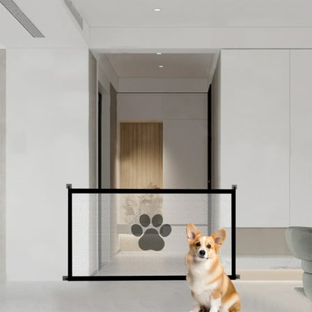 Goattoy 2025 Summer Dog Gate for Stairs & Doorways Adjustable No Drilling Antis Fence Tall Retractable Dog Gates Baby Safety Gate Retractable Baby Gates