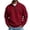 Red, variant on Quarter Zip Collared Sweatshirt for Men Fashion Fall Waffle Knit Sweatshirt Casual Long Sleeve Plain Pullover Tops Red XXL