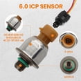thumbnail image 4 of Fuel Pressure Regulator IPR and ICP Sensor Kit for Ford 6.0L Powerstroke 2003-2010 F250 F350 F450 Super Duty Excursion E350 Diesel Engine Replacement Set 4C3Z9F838AB, 4 of 5