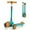 Green, variant on Costway Folding Adjustable Kids Toy Scooter W/LED Flashing Wheels Horn 4 Emoji Covers Blue