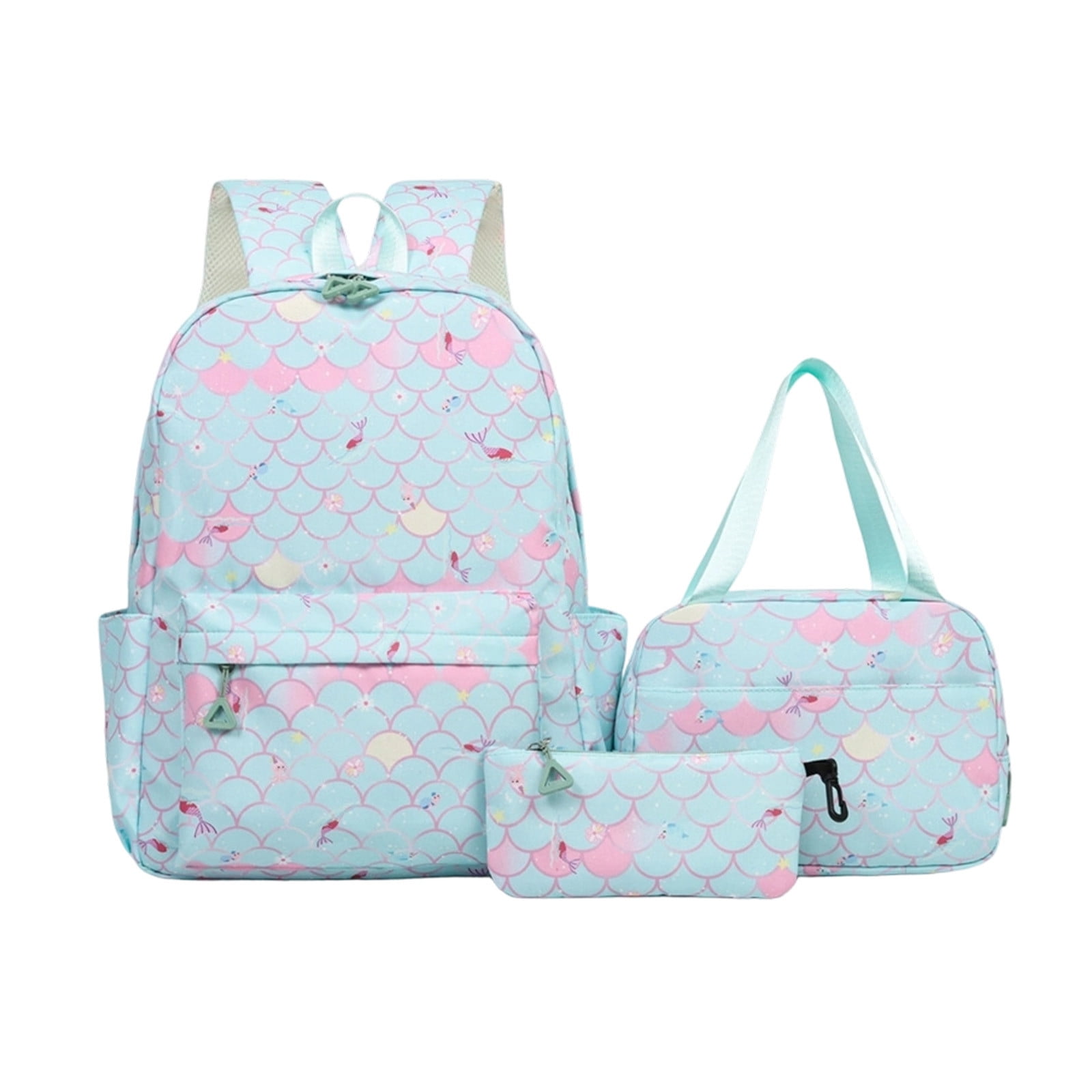 Back to School 3-Piece Sports Backpack Set Lightweight School Backpack + Gym Tote Bag + Small Compartment Pouch Combo Durable Travel Daypack Kit for Students Sports & Outdoor Trips