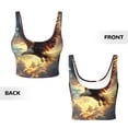 thumbnail image 5 of Picia Golden Sky Bald Eagle Sports Bra for Women,Padded Strappy Sports Bras Medium Support Yoga Bra with Removable Cups,Running Yoga Bra-XX-Large, 5 of 9