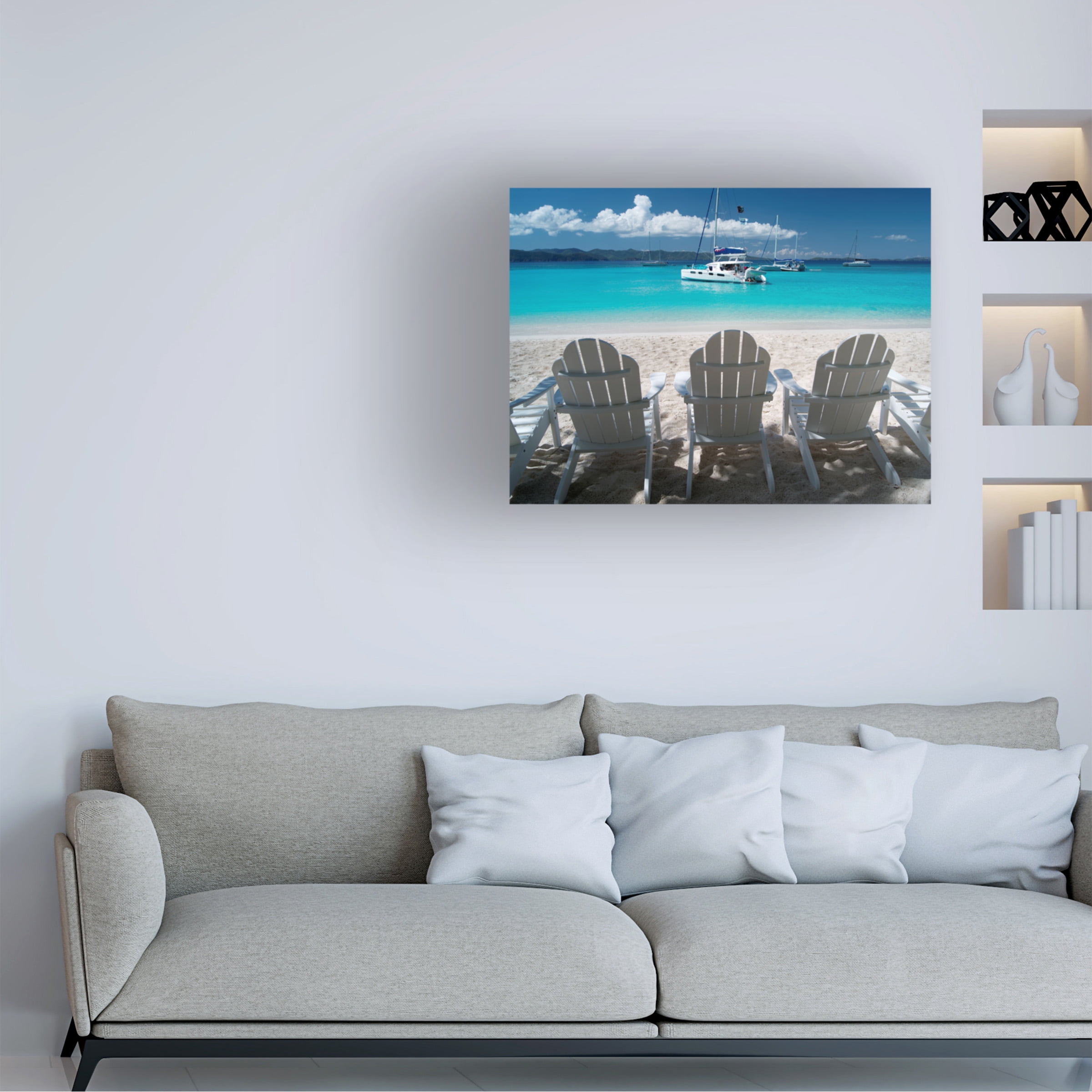 Dennis Frates 'Beach Chair 4' Canvas Art