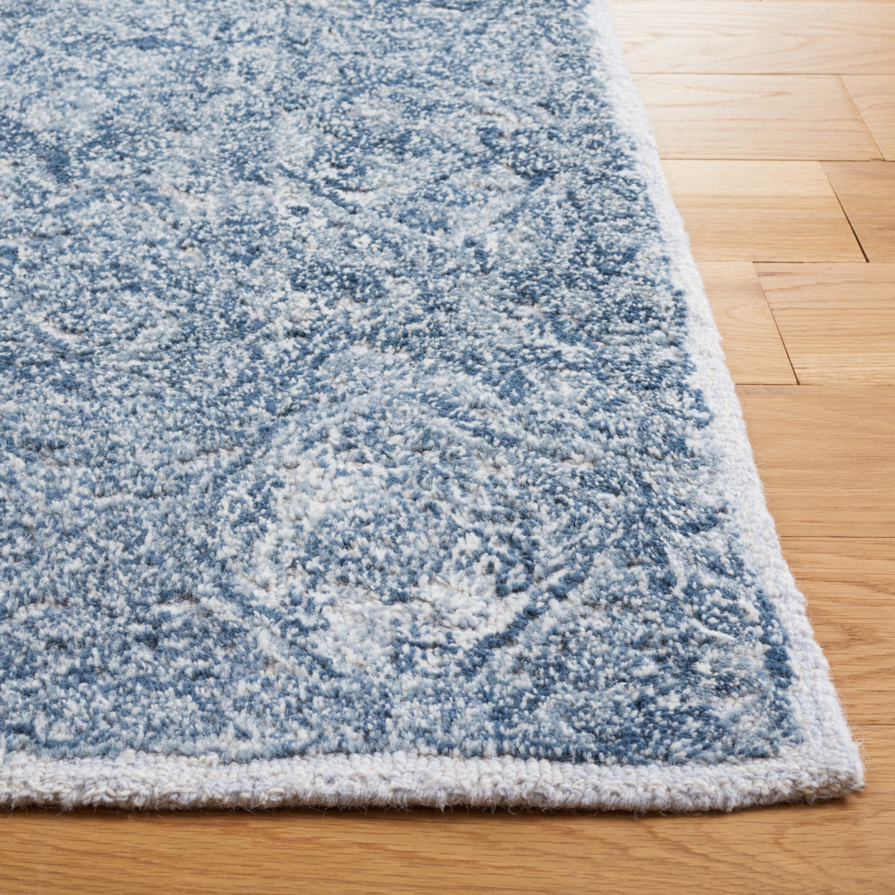 SAFAVIEH Marquee Lalit Diamond Area Rug, Blue/Grey, 6' x 6' Square