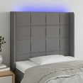 thumbnail image 5 of vidaXL LED Headboard Bed Headboard Home Bedroom Upholstered Headboard Fabric, 5 of 55