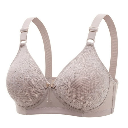 Women s Bras Lace Wireless Bra Push-up Breathable Bralette Vest-style Lingerie Plus Size Everyday Underwear