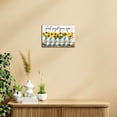 thumbnail image 4 of Sunflower Wall Art God Says You Are Canvas Motivational Poster Framed Bible Verse Wall Art Prints 12x18 inches, 4 of 6