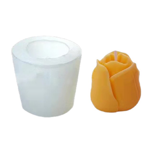 Techinal 3D Flower Shape Candle Mold Silicone Soap Making Mould Fondant Cake Chocolate Decorating DIY Baking Tools