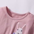 thumbnail image 4 of Gyexs Easter Bunny Dress Children's Girls' Dress Summer Cartoon Printing Children's Casual Dress Toddler Clothing Z19-Pink 7-8 Years, 4 of 6