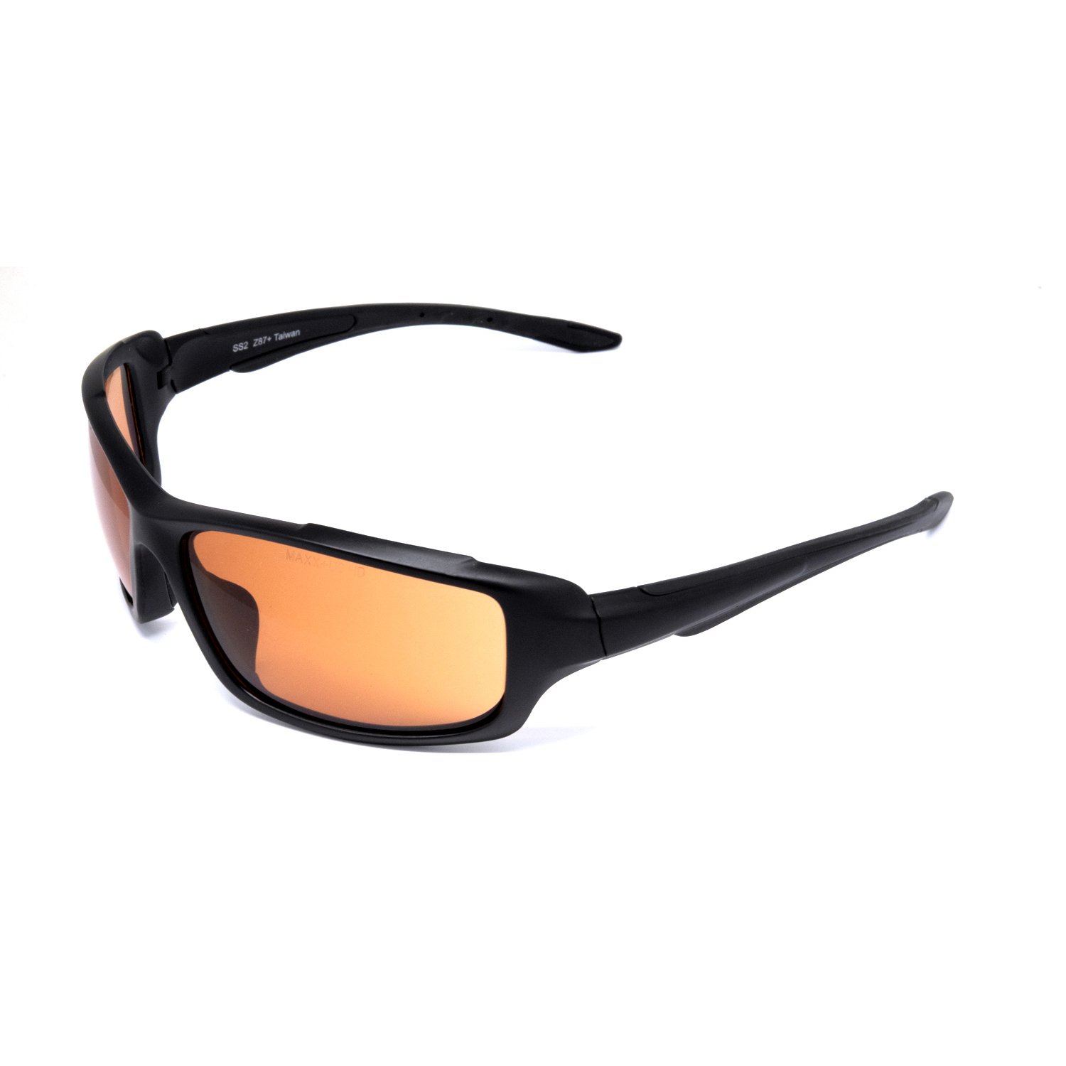 Maxx Safety Series 2 Men's Sunglasses Black Frame HD Amber Lens