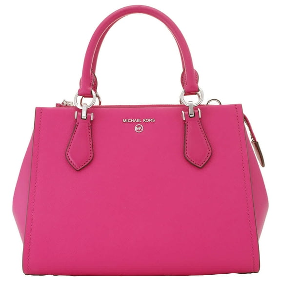 Michael Kors Marilyn Medium Satchel Shoulder Bag, Deep Fuchsia