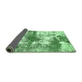 thumbnail image 2 of Ahgly Company Indoor Round Abstract Emerald Green Modern Area Rugs, 3' Round, 2 of 4