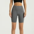 thumbnail image 2 of Kopltyrfg High Waist Biker Swim Shorts — Womens Quick Dry Multi-Sport Jammers Gray XL, 2 of 9