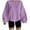 a-Purple32788, variant on VNKIDY Women's Sweatshirt Street Style Solid Color Loose Fit Pullover Fall Winter Long Sleeve Crewneck Soft Sweatshirts Fashionable Tops