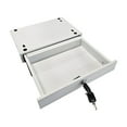 thumbnail image 2 of Under Desk Drawer - Locking Metal Storage Drawer with Key, Hidden Under-Surface Mount for Office Supplies & Valuables (White), 2 of 4