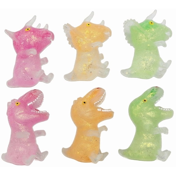 Simulation Dinosaur Shape Squishy for Adults Soft TPR Candy Texture Sensory Gadget Translucent Animal Form Office Desk Accessory Pressure Relief Tool Random Style 1 Pack