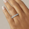 thumbnail image 5 of 14.00 TCW Emerald Cut Half Eternity Wedding Ring 925 Silver, 5 of 5