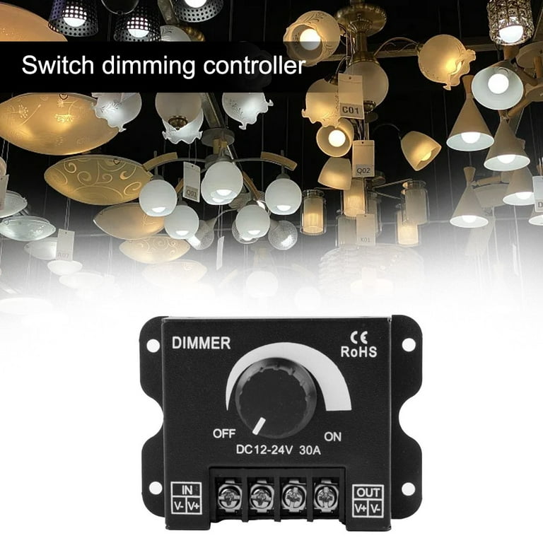 LED Switch Dimmer Controller DC 12V 24V 30A 360W 720W for Led