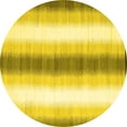 thumbnail image 1 of Ahgly Company Indoor Round Abstract Yellow Contemporary Area Rugs, 5' Round, 1 of 4