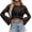 Black, variant on Neinkie Women Long Sleeve Crop Top Crochet Knit Color Block Pullover Jumper Tops Loose Patchwork Shirts Streetwear