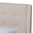 thumbnail image 4 of Baxton Studio Naya Grand Size Beige Wingback Plate-Forme Lit, 4 of 9