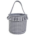 thumbnail image 2 of Halloween Basket, Lightweight Carry Handle Treat Pail, for Daily Fabric Storage Basket and Halloween Decorations Arrangement, Premium Checkered Fabric Basket Material, 9X9X7 Inch, 2 of 9