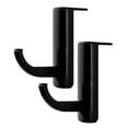 thumbnail image 2 of Limei 2 Pcs Headphone Stand & Hanger, Above & Under Desk Gaming Headset Holder Mount Hook, Earphone Rack with Cable Clip - Black, 2 of 6