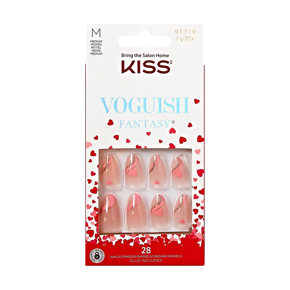 KISS Gel Fantasy Jelly Color Press On Nails, 'Quince Jelly