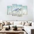 thumbnail image 3 of Elephant Stock Undersea Turtle Wall Art - Horizontal Multi Panel Canvas - Living Room Wall Decor - Animal Multi Panel - Blue And Beige Decor By Danhui Nai - 75" x 48", 3 of 8