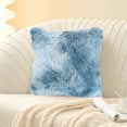 thumbnail image 4 of Clearance Under $5!Yyuenw Soft Faux Fur Throw Pillow Covers Christmas Throw Pillows Covers for Couch Decor Room Bedroom Colorful Plush Decorative Tie Dye Pink Throw Girls Pillow Covers, 4 of 5