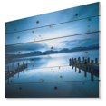 thumbnail image 1 of Design Art - Mer Bleu Foncé et Piliers, 1 of 5
