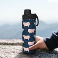 thumbnail image 7 of Fotbe Pig 1 Pattern 18 Oz Sports Insulated Kettle Vacuum Cup Stainless Steel Travel Mug Cup Thermal Flask,Insulated Kettle for Cycling Gym Basketball Outdoor, 7 of 7