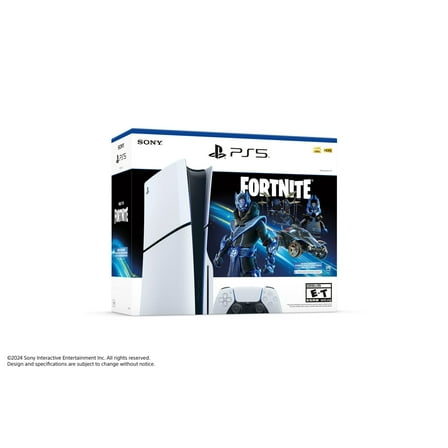 2024 New Sony - Playstation - 5 - Disc - Version, slim edition,- Fortnite Cobalt Star Bundle