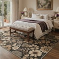 thumbnail image 2 of KUETH 8X10 Vintage Floral Area Rugs Machine Washable Rugs for Living Room, Non Slip Flat Pile Rug with Rubber Backing, Boho Rug for Entryway Bedroom Dining Room Home Office, 2 of 4