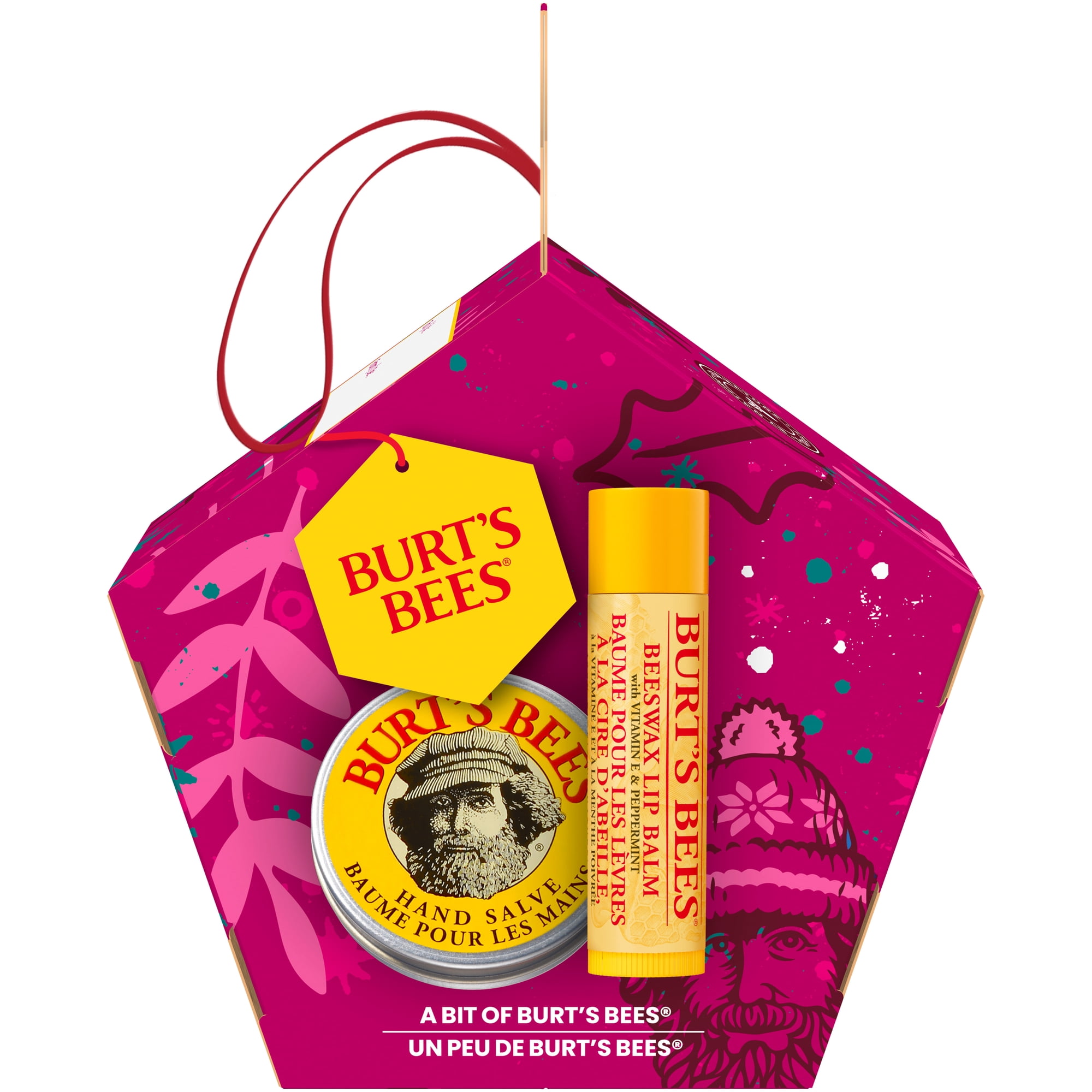Burt's Bees Original Beeswax Lip Balm and Hand Salve Gift Set, Pack of 1