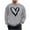 Gray(Men), variant on ShiShine Valentines Day Couple Heart Print Sweatshirt Crewneck Long Sleeve Loose Fit Casual Pullover for Men and Women